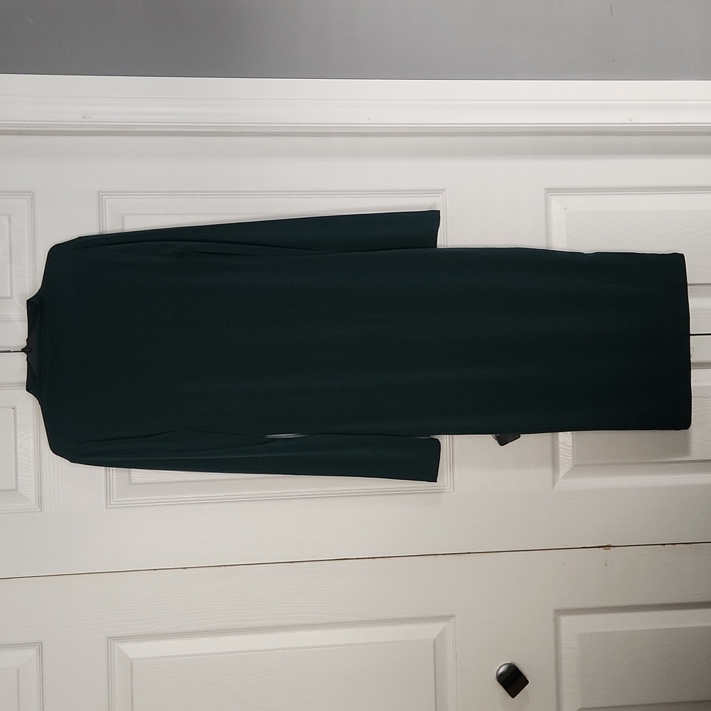 Forever 21 Deep Green Long Sleeve Dress